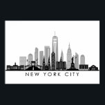 NEW YORK Manhatten USA City Skyline Silhouette Poster<br><div class="desc">Skyline mit vielen typischen Gebäude,  Sehenswürdigkeiten und Denkmälern dieser Stadt. Wenn etwas Besonderes hinzugefügt werden soll oder Sie eine sehr individuelle Anfrage haben,  schreiben Sie mir. Und natürlich freue ich mich auf Ihr Feedback.</div>