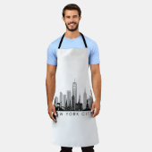 NEW YORK Manhatten USA City Skyline Silhouette Schürze (Getragen)