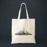 NEW YORK Manhatten USA City Skyline Silhouette Tragetasche<br><div class="desc">Skyline mit vielen typischen Gebäude,  Sehenswürdigkeiten und Denkmälern dieser Stadt. Wenn etwas Besonderes hinzugefügt werden soll oder Sie eine sehr individuelle Anfrage haben,  schreiben Sie mir. Und natürlich freue ich mich auf Ihr Feedback.</div>
