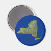 New York Map Magnet (Vorderseite/Rückseite)