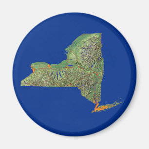 New York Map Magnet