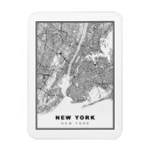 New York Map Magnet (Vertikal)