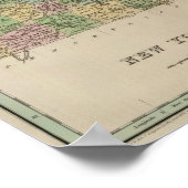 New York Map Poster (Ecke)