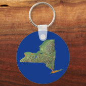 New York Map Schlüsselanhänger (Vorderseite)