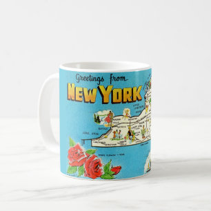 New York Map Tasse