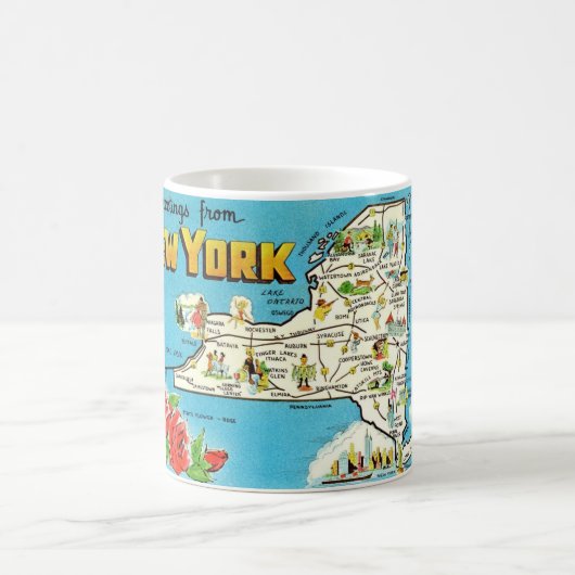 New York Map Tasse (Mittel)