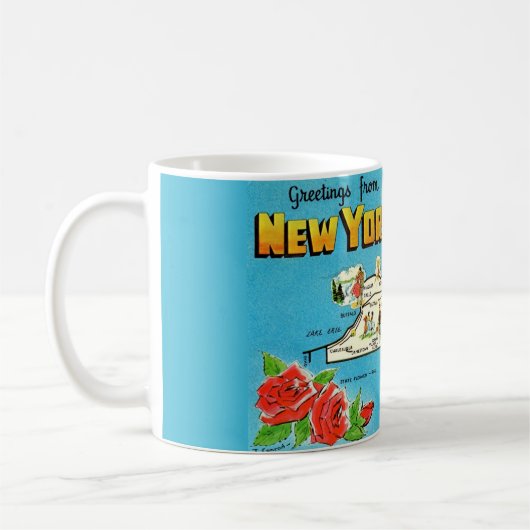 New York Map Tasse (Links)