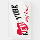 New York meine Liebe Banner (Vertikal)
