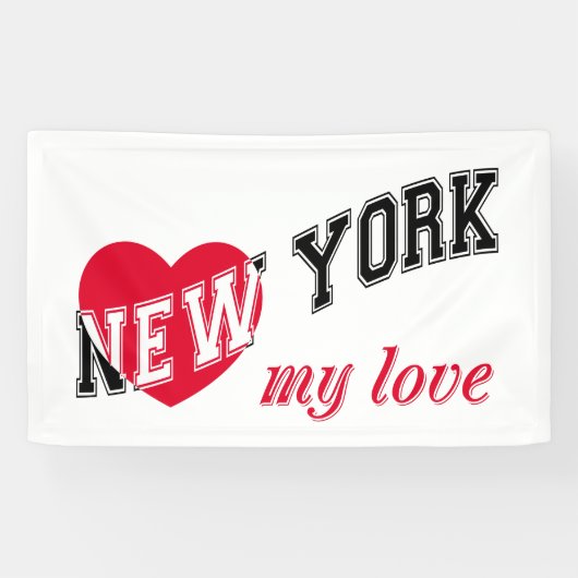 New York meine Liebe Banner (Horizontal)