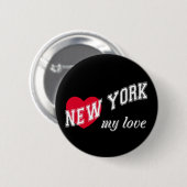 New York meine Liebe Button (Vorne & Hinten)