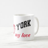 New York meine Liebe Kaffeetasse (VorderseiteRechts)