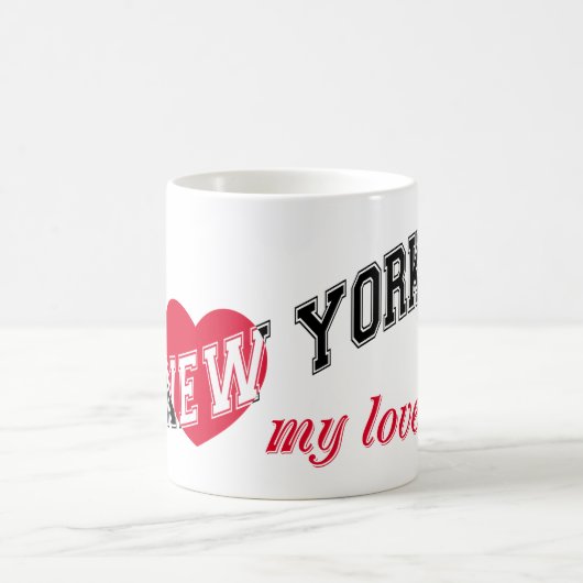 New York meine Liebe Kaffeetasse (Mittel)