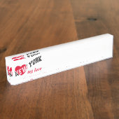 New York meine Liebe Namensplakette (Seite)