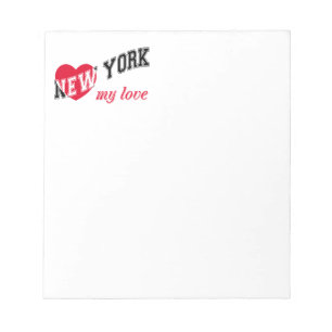 New York meine Liebe Notizblock