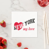 New York meine Liebe Serviette (Beispiel)