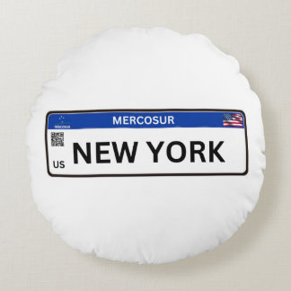 New York Mercosur Rundes Kissen