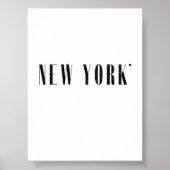 New York - minimalistic typography poster (Vorne)