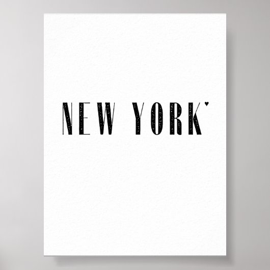 New York - minimalistic typography poster (Vorne)