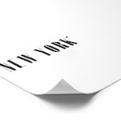 New York - minimalistic typography poster (Ecke)