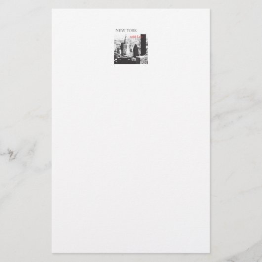 New York mit Liebe Briefpapier (Vorderseite)