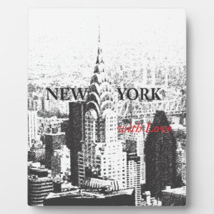New York mit Liebe Display Plaque Fotoplatte
