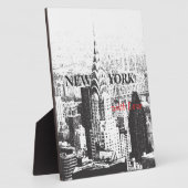 New York mit Liebe Display Plaque Fotoplatte (Seite)