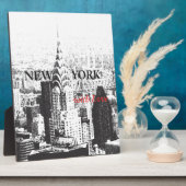 New York mit Liebe Display Plaque Fotoplatte (Seite)