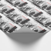 New York mit Liebe Geschenkpapier (Ecke)