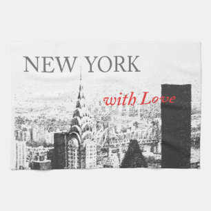 New York mit Liebe Handtuch