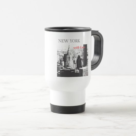 New York mit Liebe Reisebecher (VorderseiteRechts)