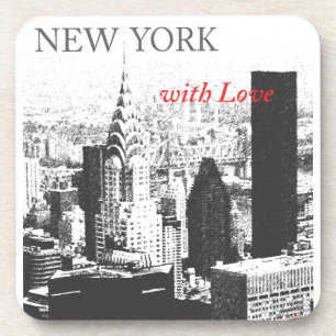 New York mit Liebe Untersetzer