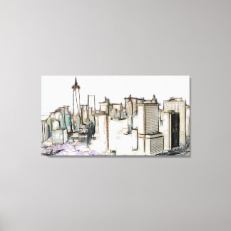 New York Mixed Media Art Leinwanddruck