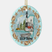 New York Muscheln Lighthouse Ornament (Rechts)