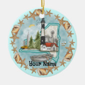 New York Muscheln Lighthouse Ornament (Vorne)