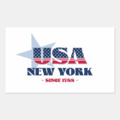 New York My Zuhause Staat Sticker (Vorderseite)