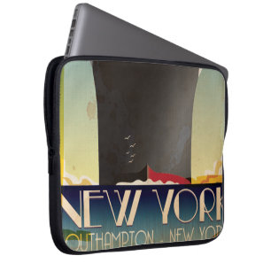 New York nach Southampton Laptopschutzhülle