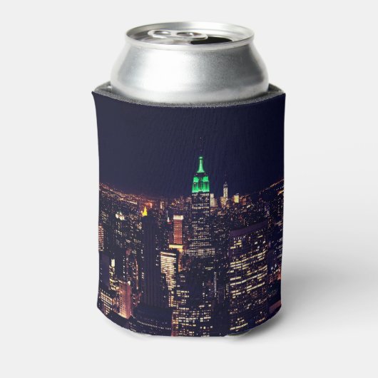 New York Nacht Skyline Dosenkühler (Kanne Rückseite)