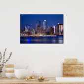 New York Nacht Skyline Poster (Küche)