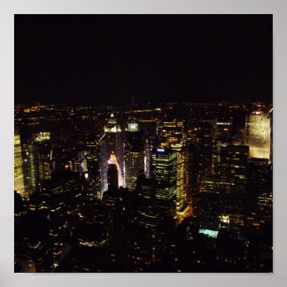 New York nachts Poster
