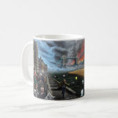New York Nachtwanderer Brooklyn Bridge Tasse (Vorderseite Links)