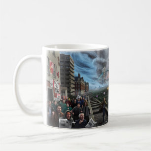 New York Nachtwanderer Brooklyn Bridge Tasse