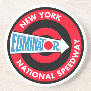 New York National Speedway Vintage-Schild Getränkeuntersetzer