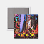 New York Neon Magnet (Vorderseite/Rückseite)