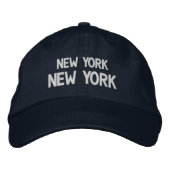 NEW YORK NEW YORK BESTICKTE BASEBALLKAPPE (Vorderseite)