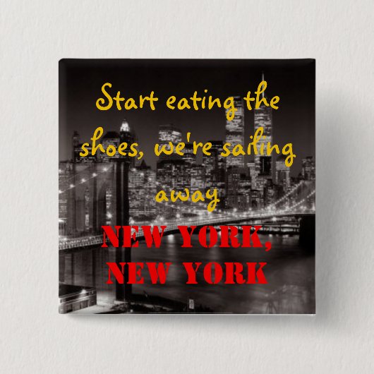 New York New York Button (Vorderseite)