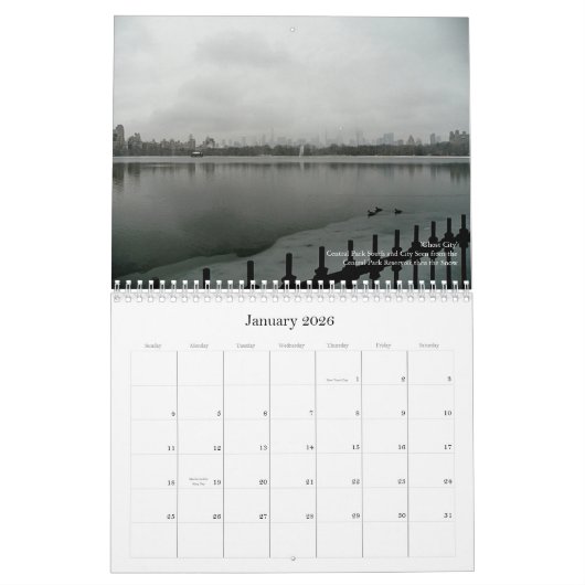 New York, New York Ein Kalender für 2026 (Jan 2026)