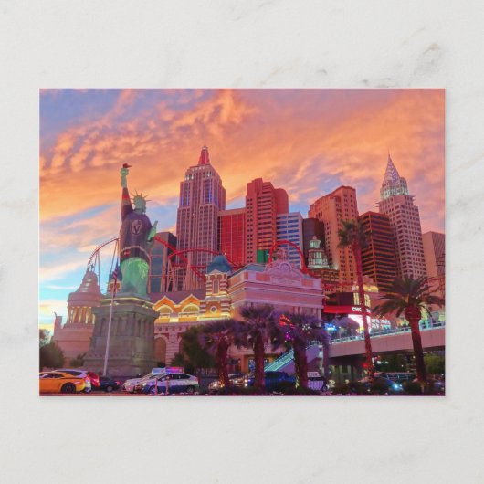 New York - New York Hotel #3 Postcard Postkarte (Vorderseite)