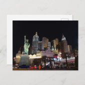 New York - New York Hotel #4 Postcard Postkarte (Vorne/Hinten)