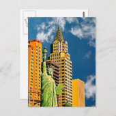 New York, New York Hotel, Las Vegas, Postcard Postkarte (Vorne/Hinten)