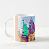 New York, New York in Las Vegas-Aquarell Kaffeetasse (Links)